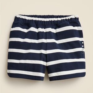 NWT J Crew New Mariner Navy and White Striped Shorts Size S